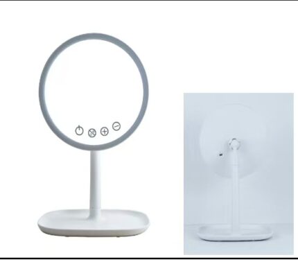 Round rechargeable four-button mirror